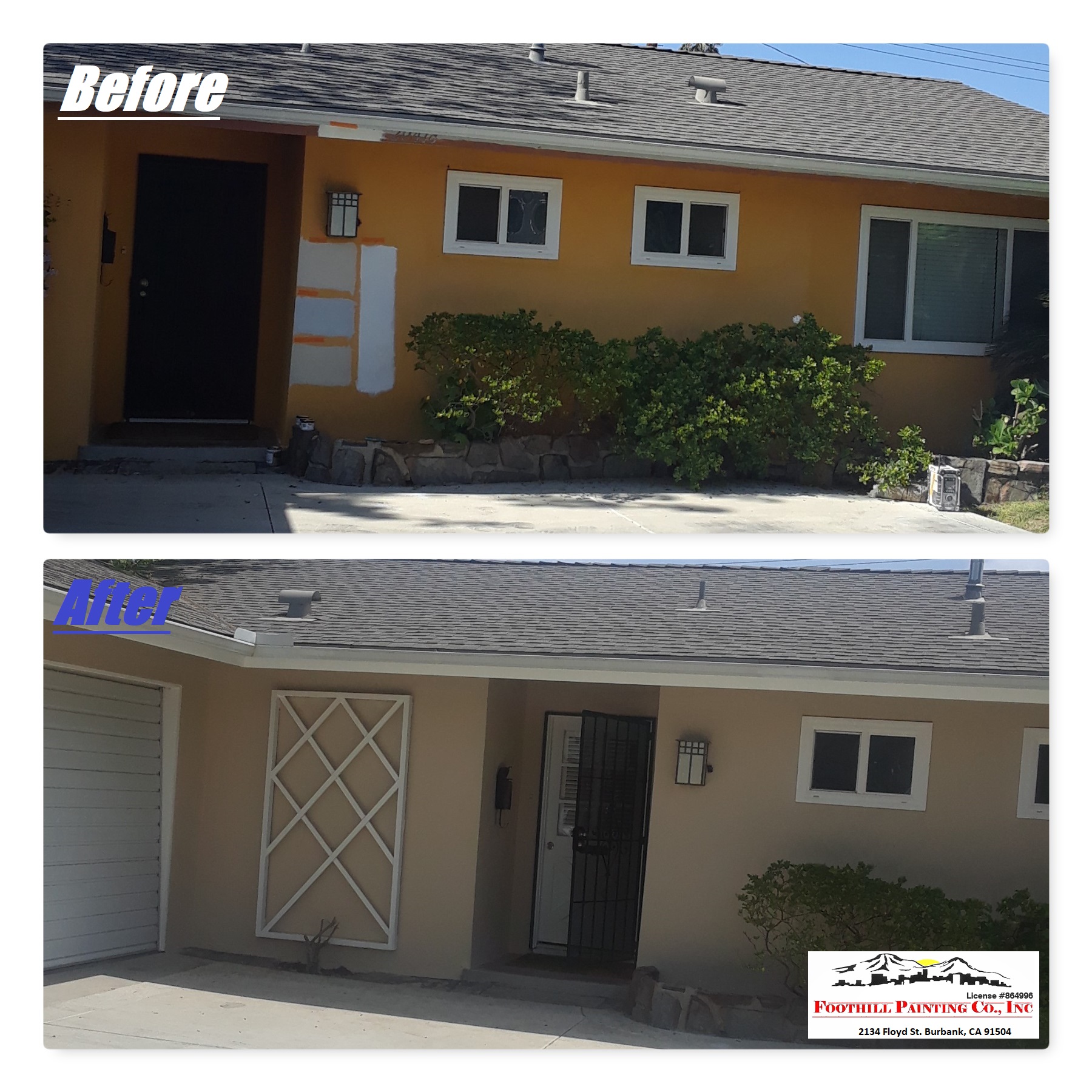 Before & After photo 3 by Foothill Painting